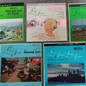 5 Album Bundle - The Living Strings & Voices - Circa 1960's